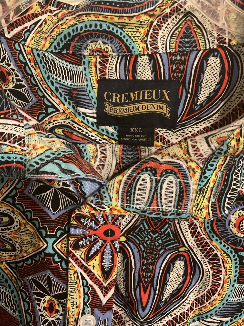 Daniel Cremieux Men's Multicolor Paisley Button-Up Shirt SZ.XXL. 52” Chest 32” L - Picture 2 of 5